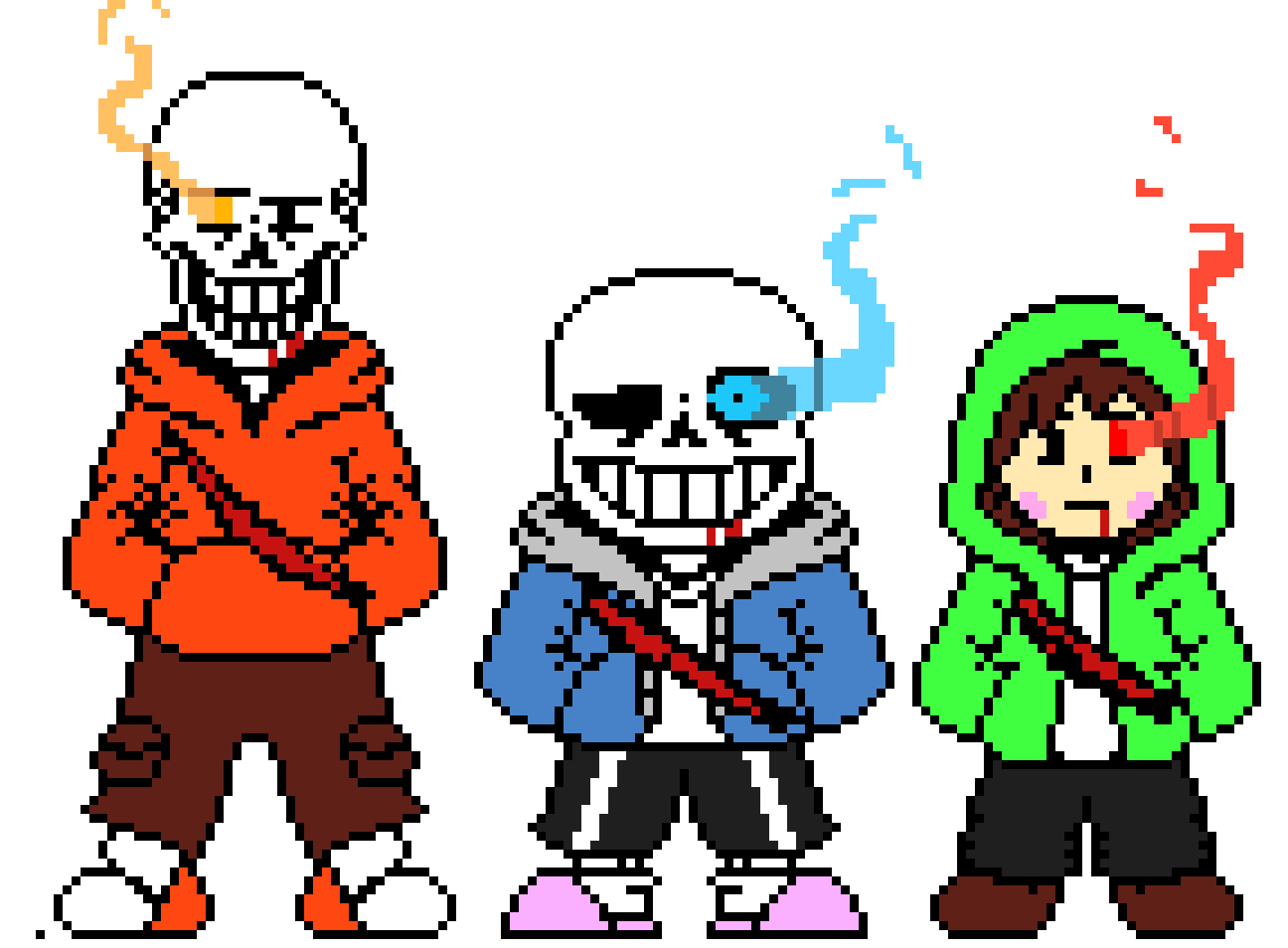 [653de9] Bad Time Trio Sans Papyrus and Chara