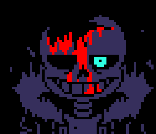 [7ce906] My insane side had a field da- what the hell? -HorrorTale Sans