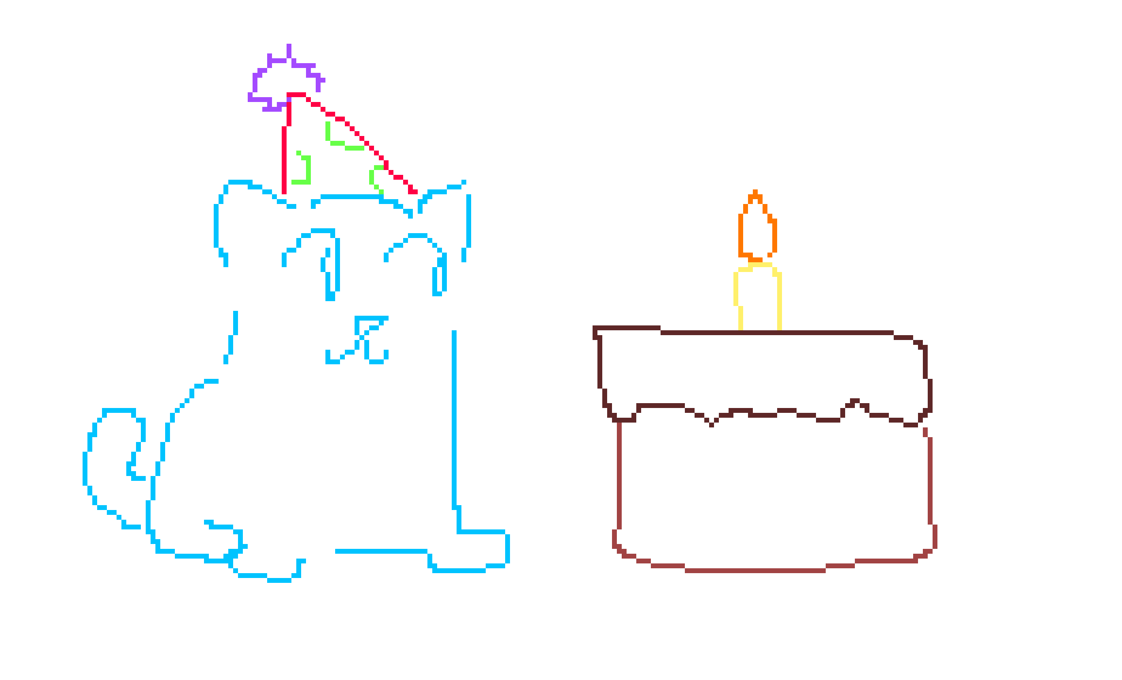 [823b65] its my birthday today (today) everybody say hooray (hooray) theres a cat licking my birthday cake its my birthday today