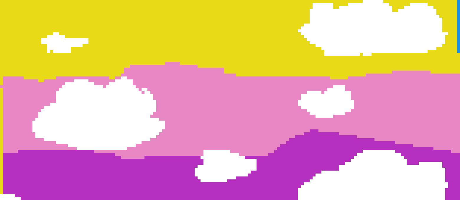 [186444] sunset pixel art