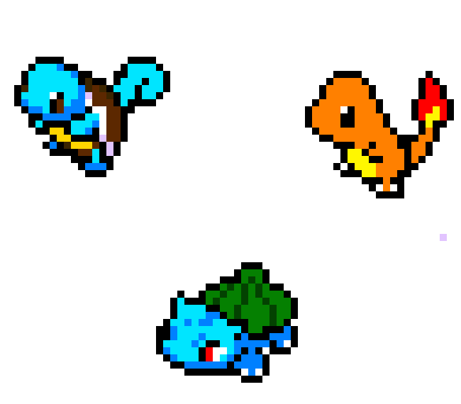 [9664c4] Char,Squir,and Bulb