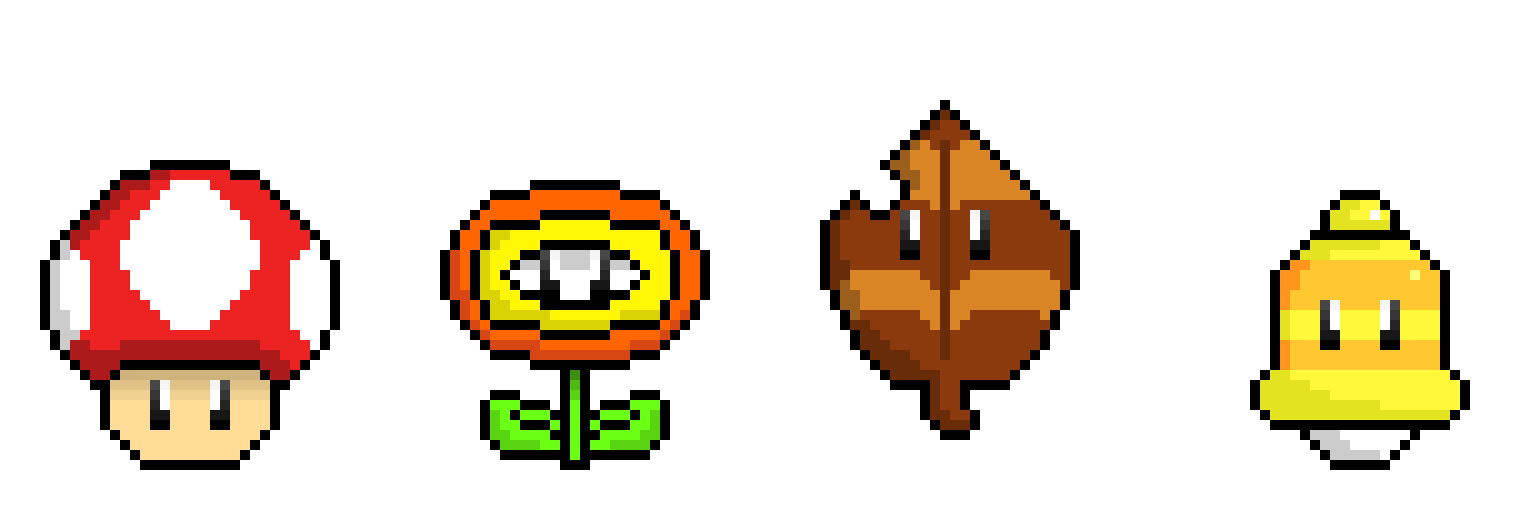 [f87f72] Mario power ups