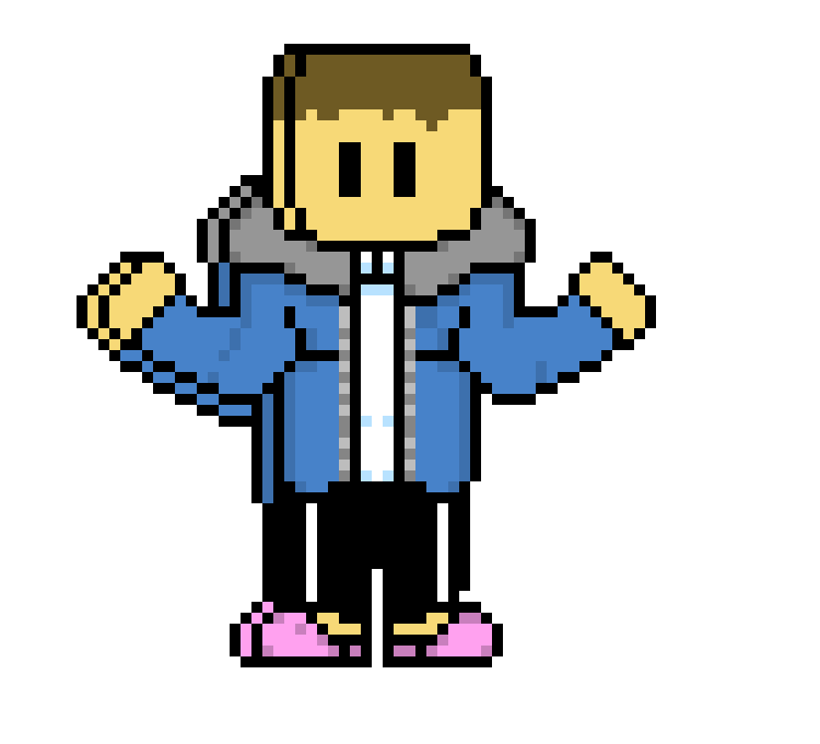 Ethan shrugging sprite