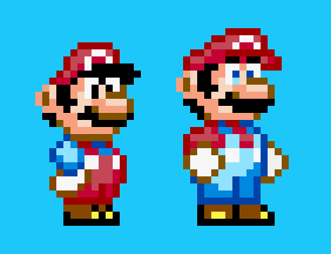 [a068fd] Classic And  Modern Mario (Over Mario And Luigi) 