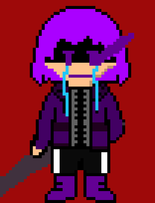 [3354ce] 542/1000) *he gets hit surprised by boarders power he then turns chris's soul green and does an undyne attack but with knifes.*