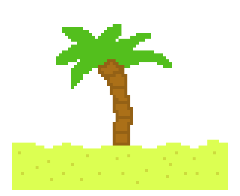 [172196] Palm Tree Pixel Art