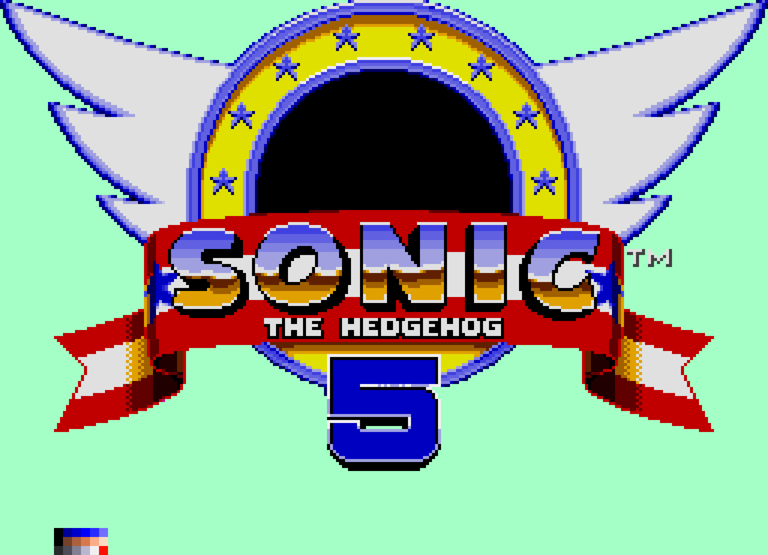 [2d33d5] Sonic 5 Title Screen Sprite Sheet