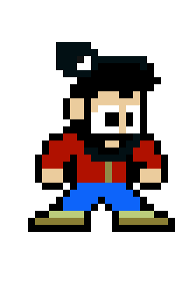 [d65035] megaman Joe Beard red