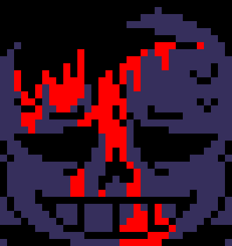 [7ce906] *(He'd take the suitcase, and go somewhere safe.) -HorrorTale Sans