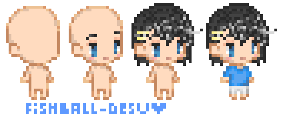 [9664c4] Fishball Pixel Art