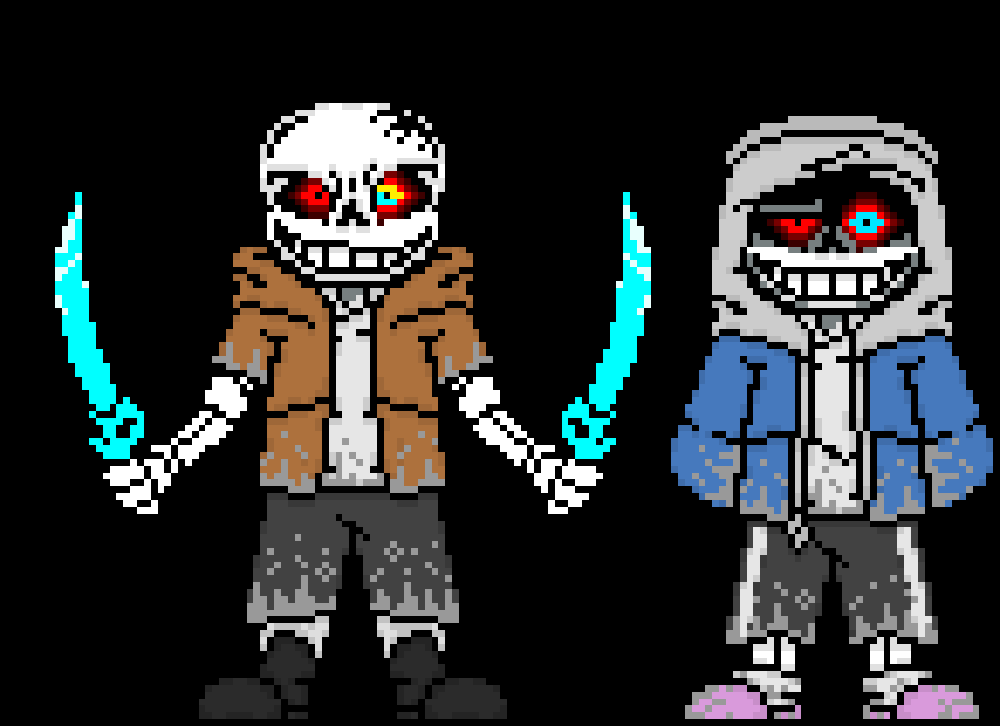 [57dac4] guess the two skele's 