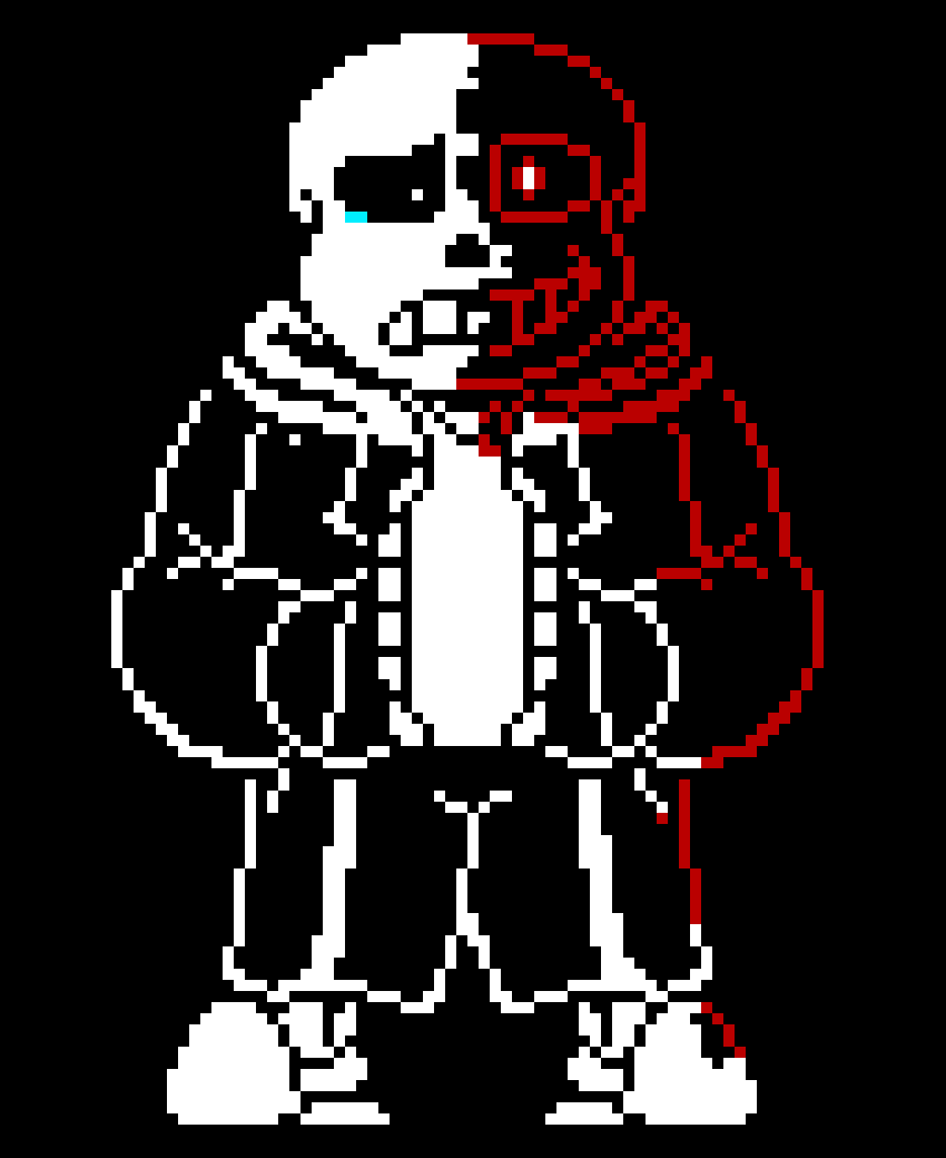 corrupted sans sprite