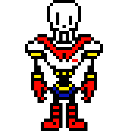 [f93bf2] UnderTale - Papyrus (Overworld Sprite) (KamuiSenketsu)