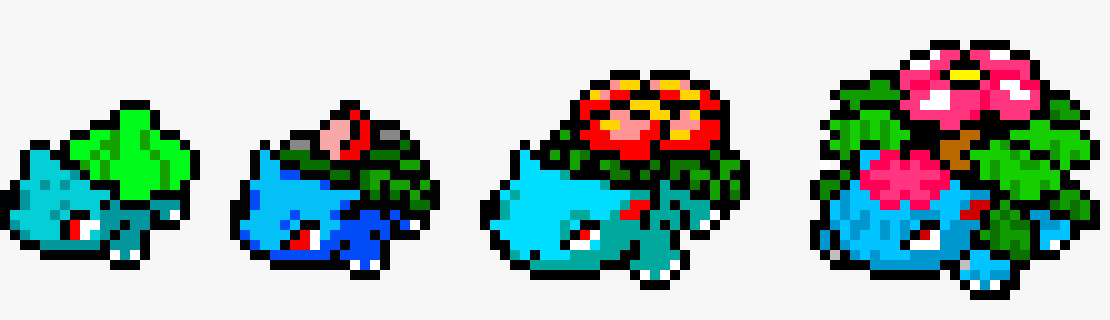 [9664c4] Bulbasaur Evolutions