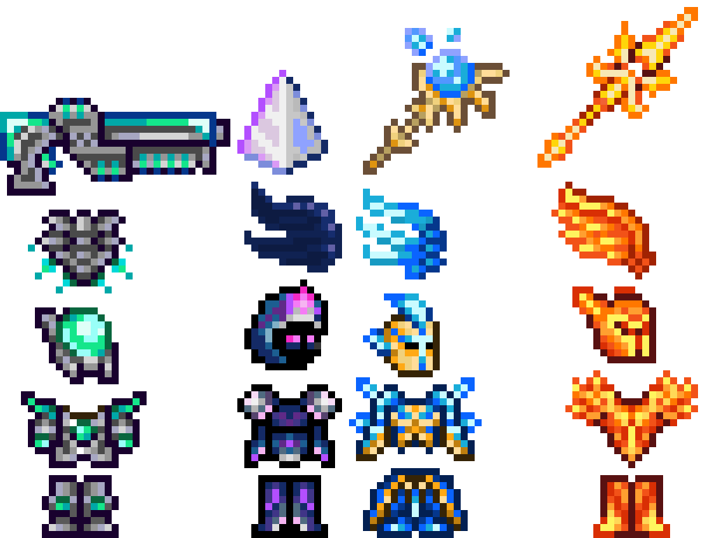 [9664c4] Terraria best armor and weapons