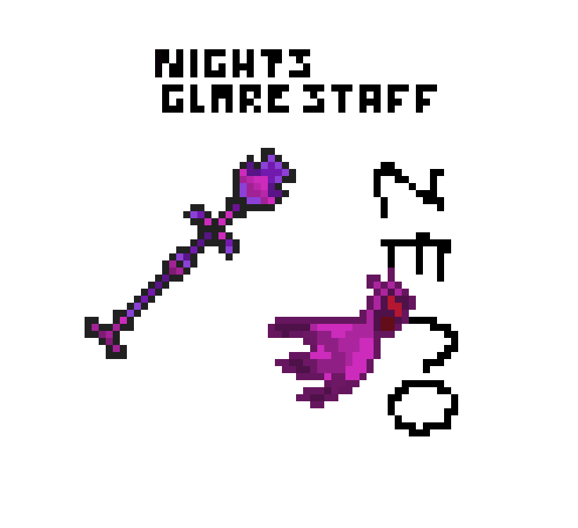 [9664c4] Terraria: Nights Glare Staff