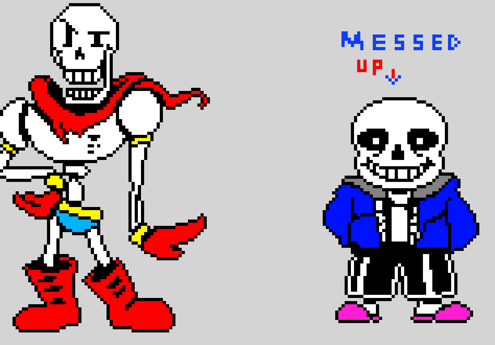 [9664c4] PAPYRUS AND SANS BATTLE SPRITES