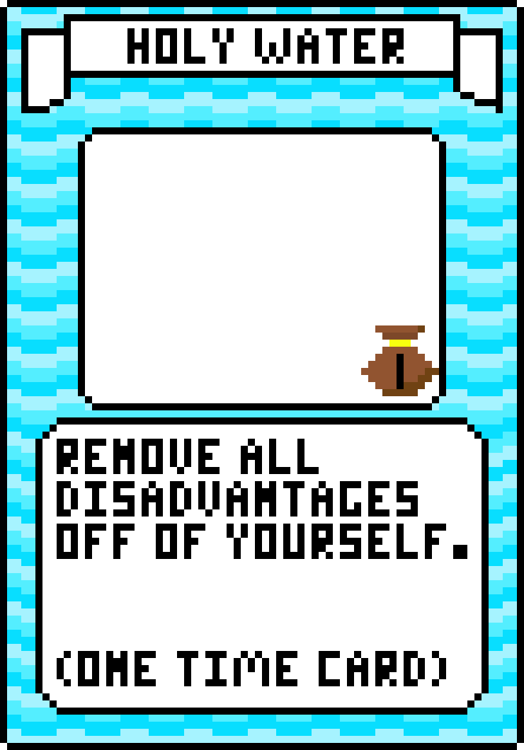Ice Holy Water Card