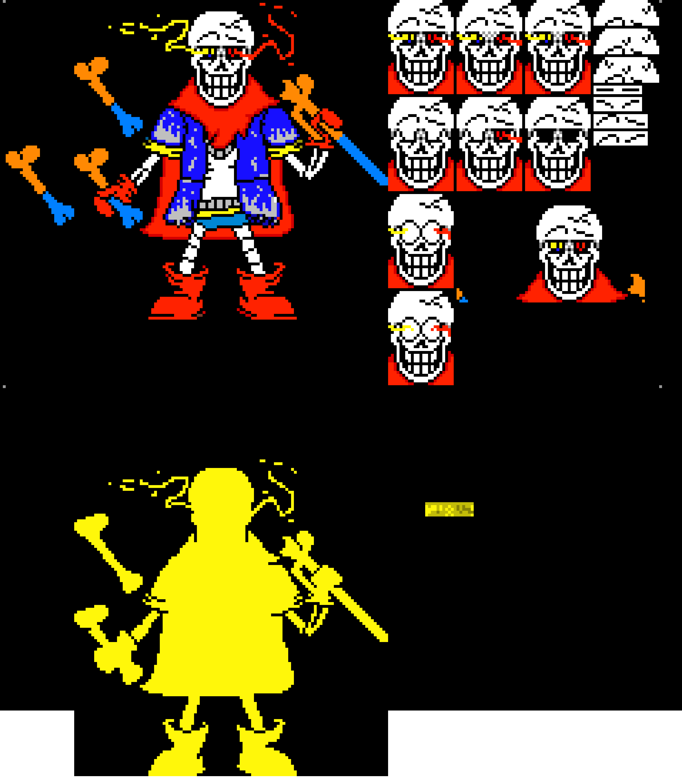 [8597b0] RK!Dustbelief Papyrus Phase 1 (dusted back to the mindset.)