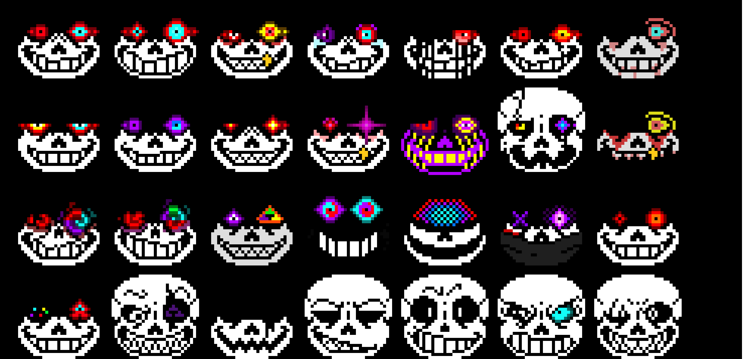 [Dusttale][Dustswap:Dusttrust][Dustfell][Dustswap:dustbelief classic][Kllertale:The fanatic's terror][Echodust][Classic!Dustswapswap][canon!dustswapswap][Revertfell:Dusted][Outerdustfell][Errordust][Ink and blood][Dusttale:unstable][Dustswap:demented dusttrust][Dustswapfell dustcord][Dustdust][Dusttale last genocide phase 3][X-dust]