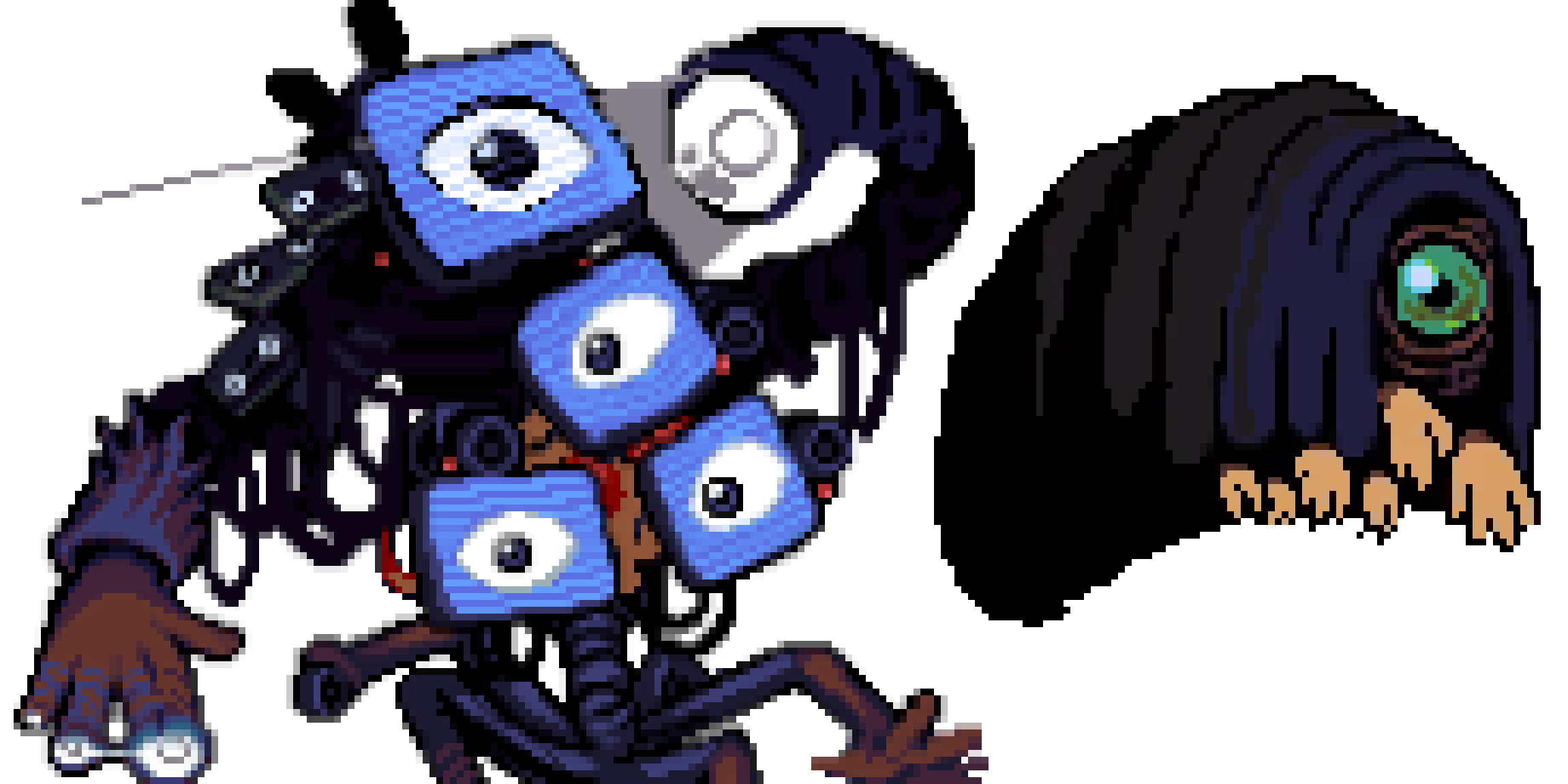 [bce8e5] also quick note: PIXELKILL characters have nothing to do with PAM characters, they are based off of PAM users. Its more PAM userbase lore than PAM character roleplay lore. 