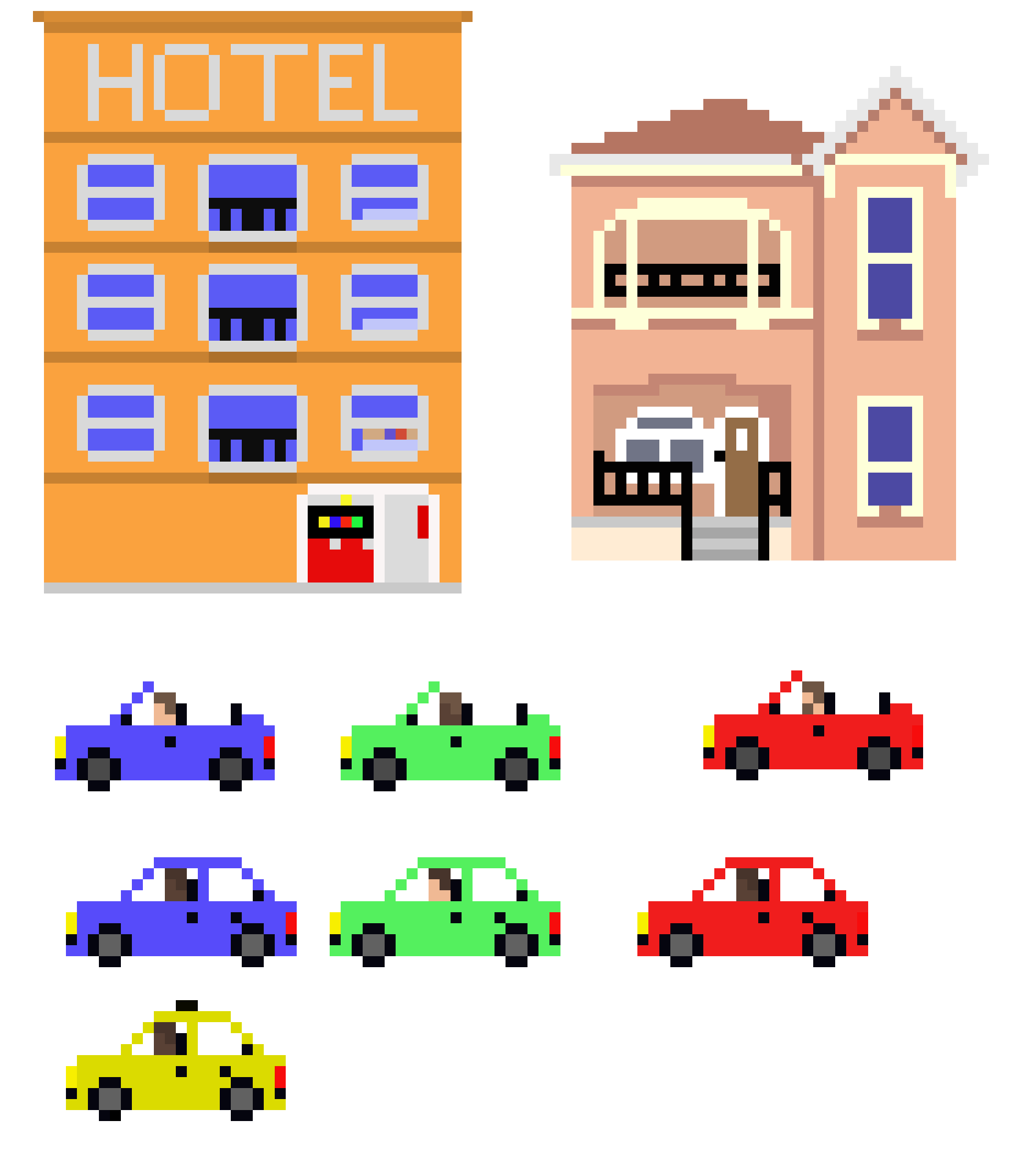 [9664c4] Cars, House, and Hotel