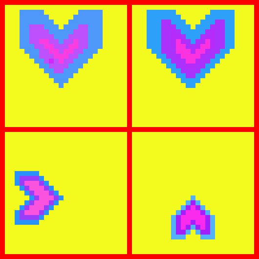 [db1555] Heart Quilt
