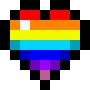 [0f13d2] 8-Bit Rainbow Heart 