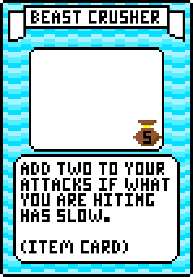 Ice Beast Crusher Card