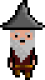 [bb0007] Pixel Wizard Brown Walking AniF 1