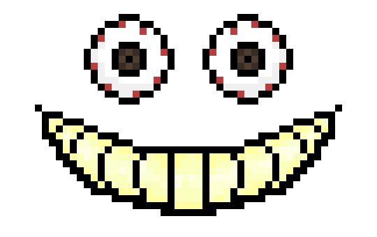 Some random creepy smile.