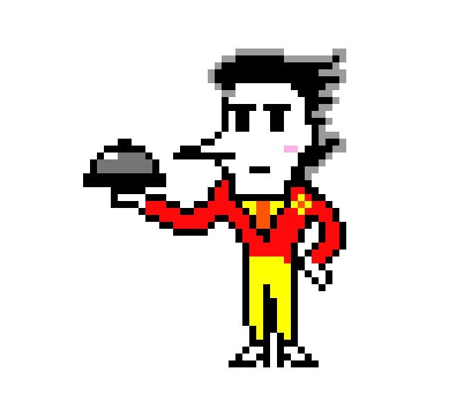 [55019f] Spamton Q. Spamton Overworld Sprite