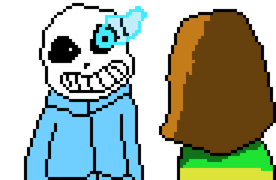 [9664c4] sans and chara