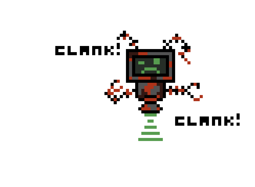[f80423] TV rusty robot