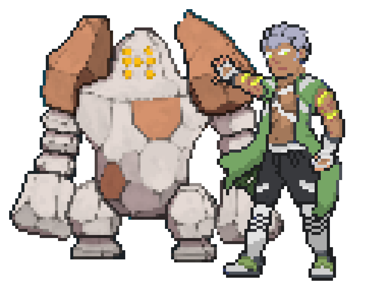 [e042ce] Admen Stone with smol Regirock