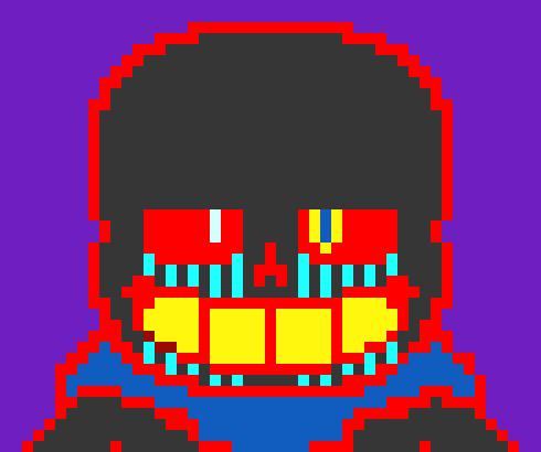 *tps to ink*hey ink im here to destroy the glitch - ERROR!sans
