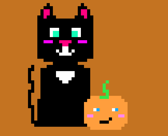 [9664c4] Cat and Pumpkin