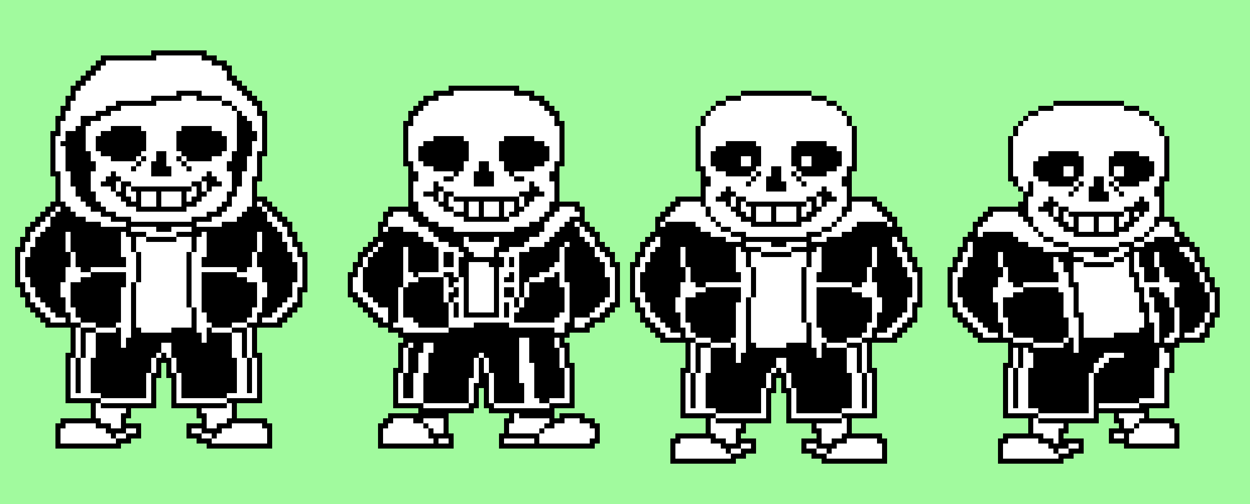new sans sprite (with hoodie sans now)