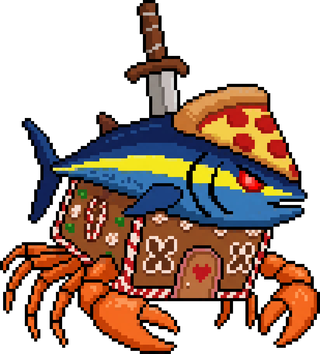 [7b43c6] Ginger-Crust Tunacrab Fortress