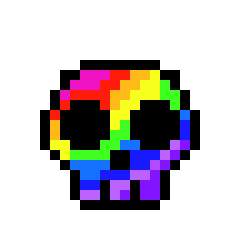 [9664c4] Rainbow skull