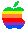 [f309e6] rainbow apple