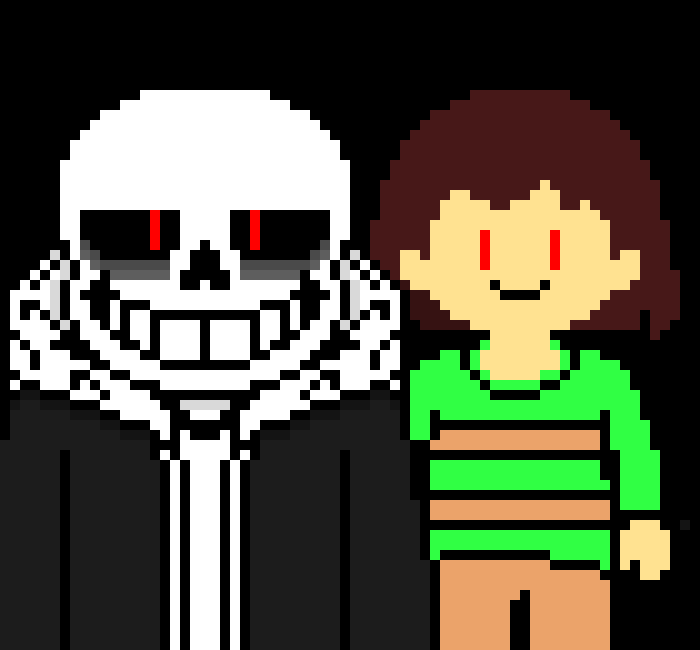 [0ae1f1] heh, looks like you were right, Chara. he did kill other us [Then lets show him our LOVE] ([] is chara speaking)