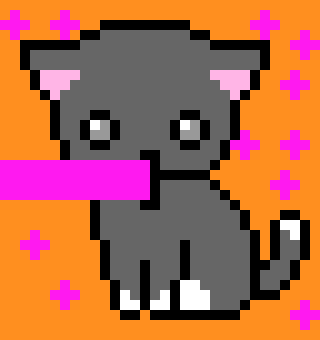 [e4f013] Pixel Cat