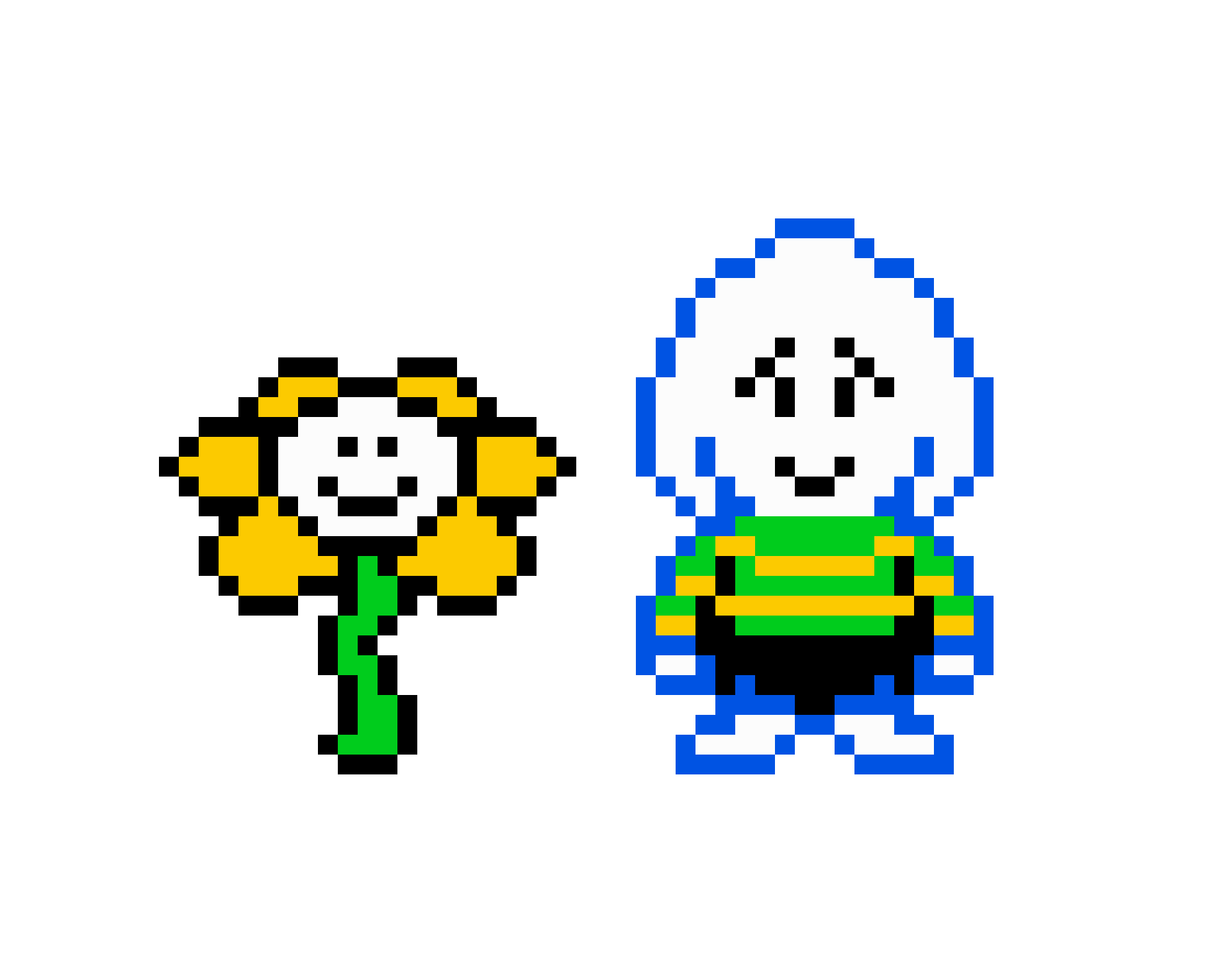 [9664c4] Asriel and Flowey.