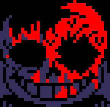[7ce906] *(While exiting, he catches a drop of blood.)-HorrorTale Sans