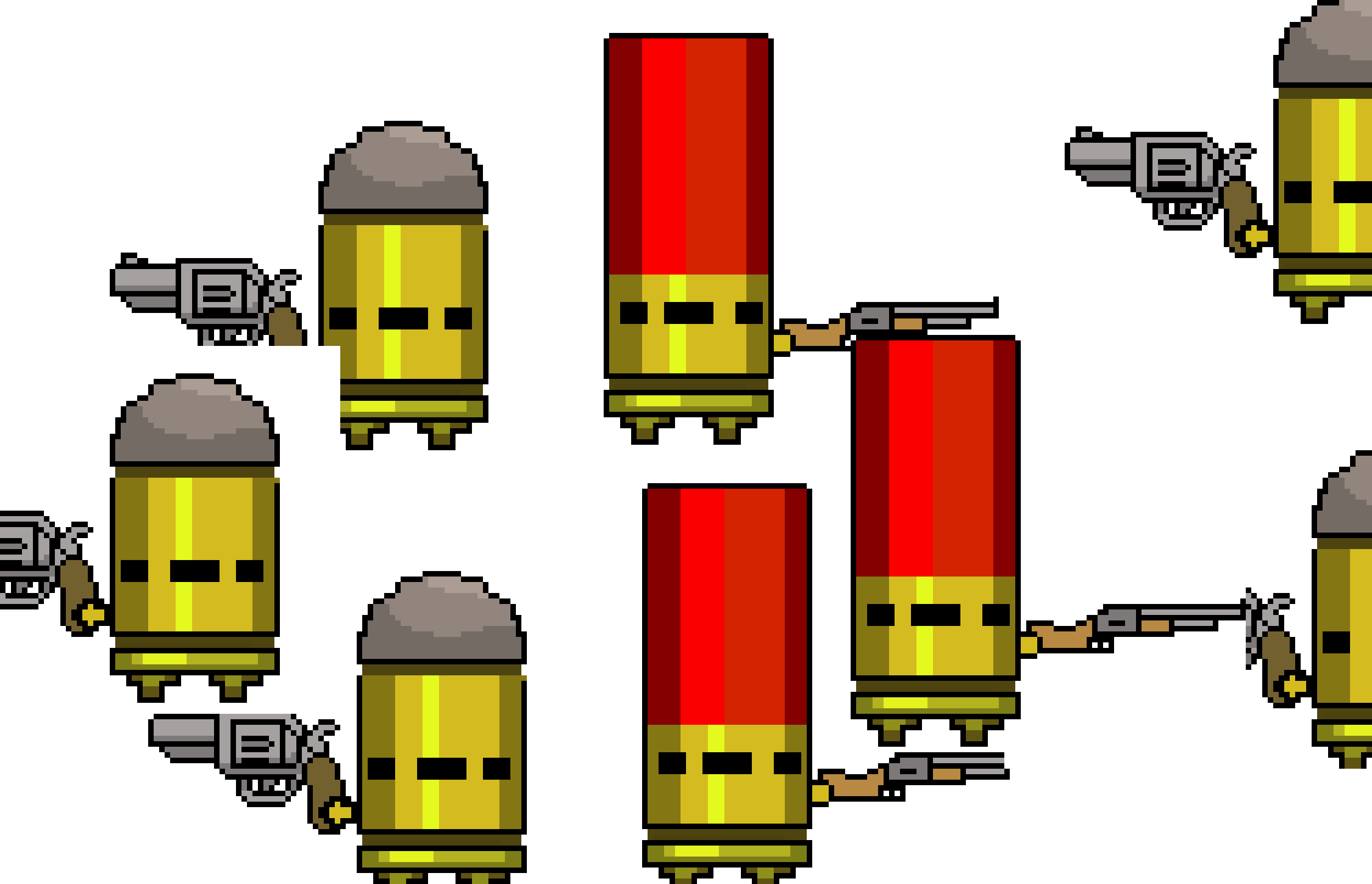 [f7c573] *the bullet kin all shoot at sans* die creepy skeleton! (gungeon cops)