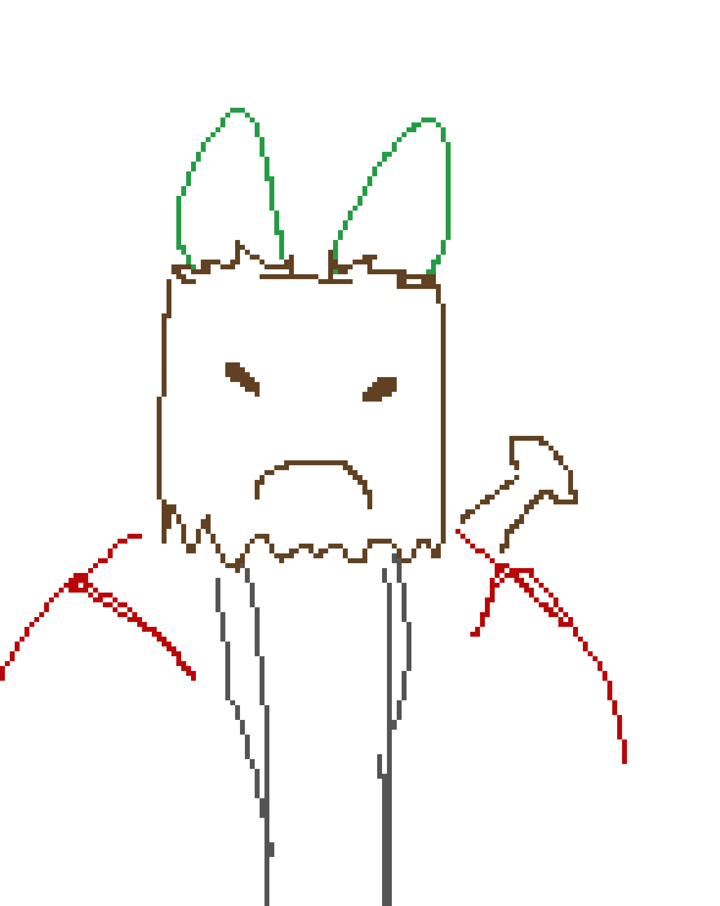 [d6b1d3] Green bun bun, vigilante name BAT man