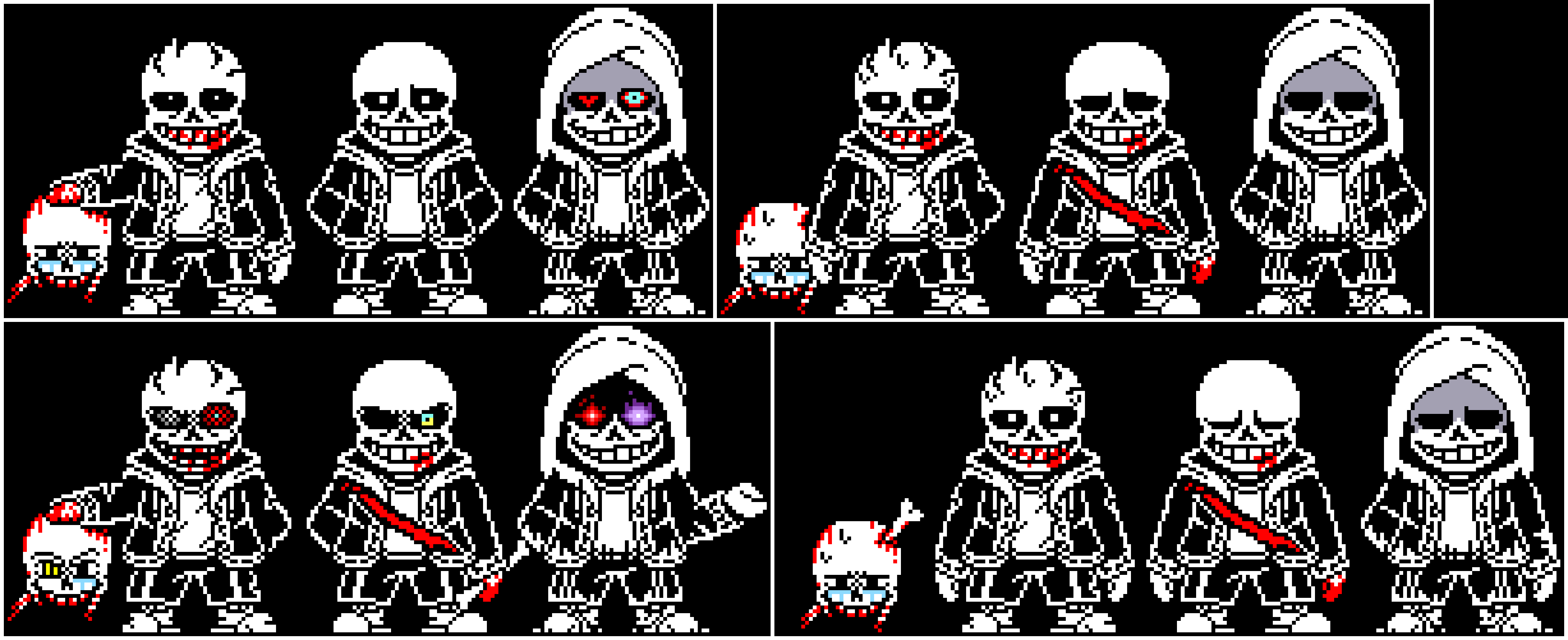Former Time Trio phase 1-2.5 but I made them using the (currently) newest sprite (phase 3 WIP)