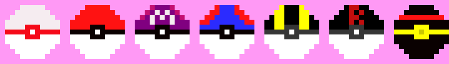 [4e0d35] Pixel Pokeballs