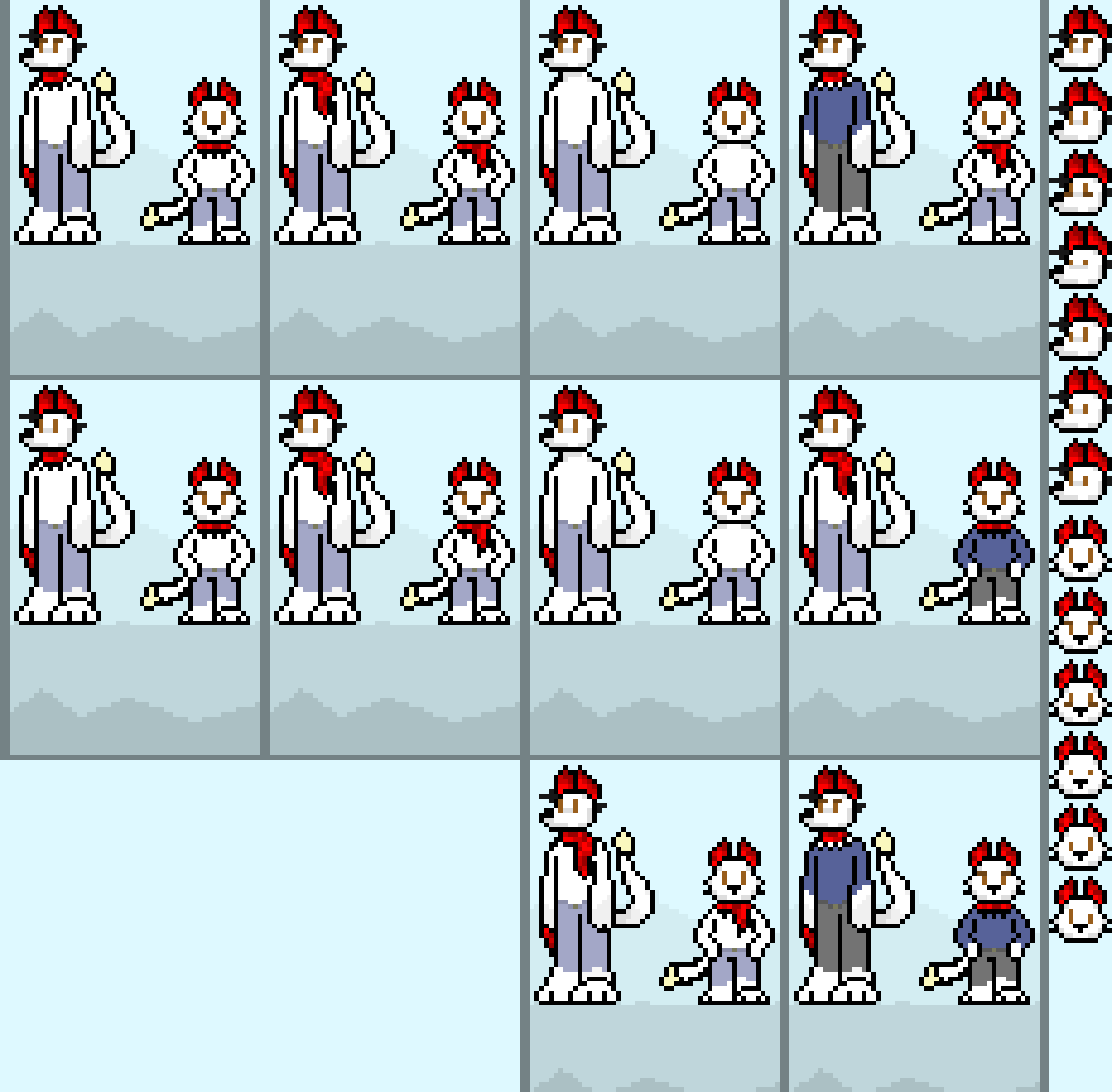 Terrie and Kinder Terrie; Over world sprites